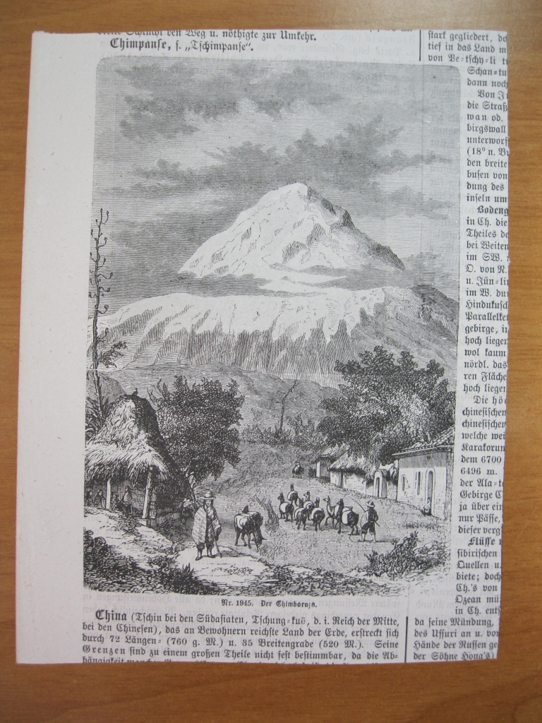 Vista panorámica del volcán de Chimborazo (Ecuador, América del sur)),1874
